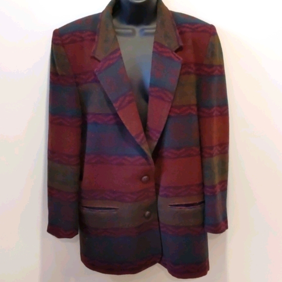 Tribal Sportswear Jackets & Blazers - Vintage 90's Aztec southwestern blazer jack
